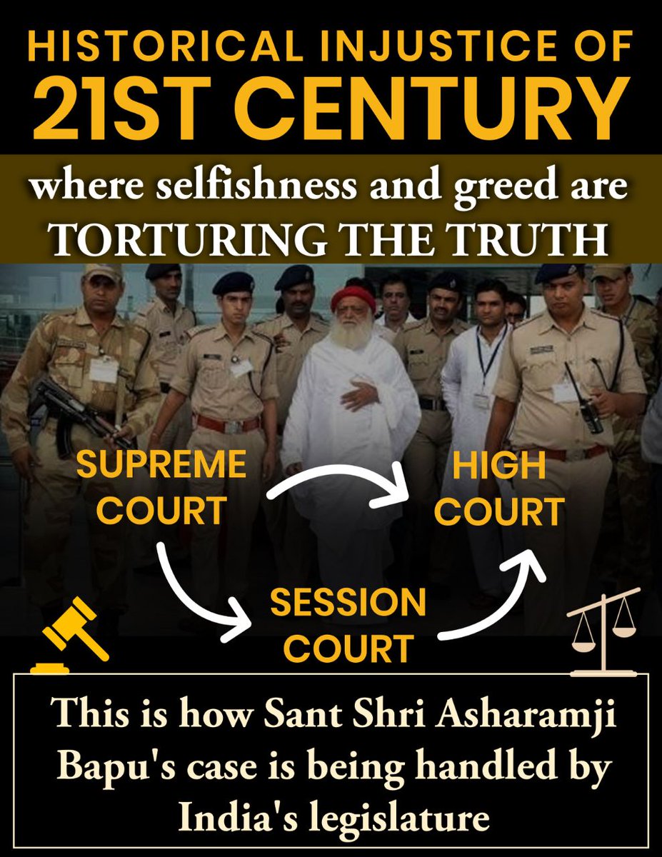 Jagdambb1's tweet photo. @bunty_photo @sulekhasingh14 सचमुच यह पूज्य निर्दोष sant Shri Asharamji Bapu के साथ अन्याय की पराकाष्ठा है।।

#HistoricalInjusticeOf21stCentury

#HistoricalInjusticeOf21stCentury

#HistoricalInjusticeOf21stCentury https://t.co/ihb14ejsjE