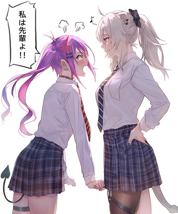 hololive 学园前輩和後輩#TOWART#ししらーと 