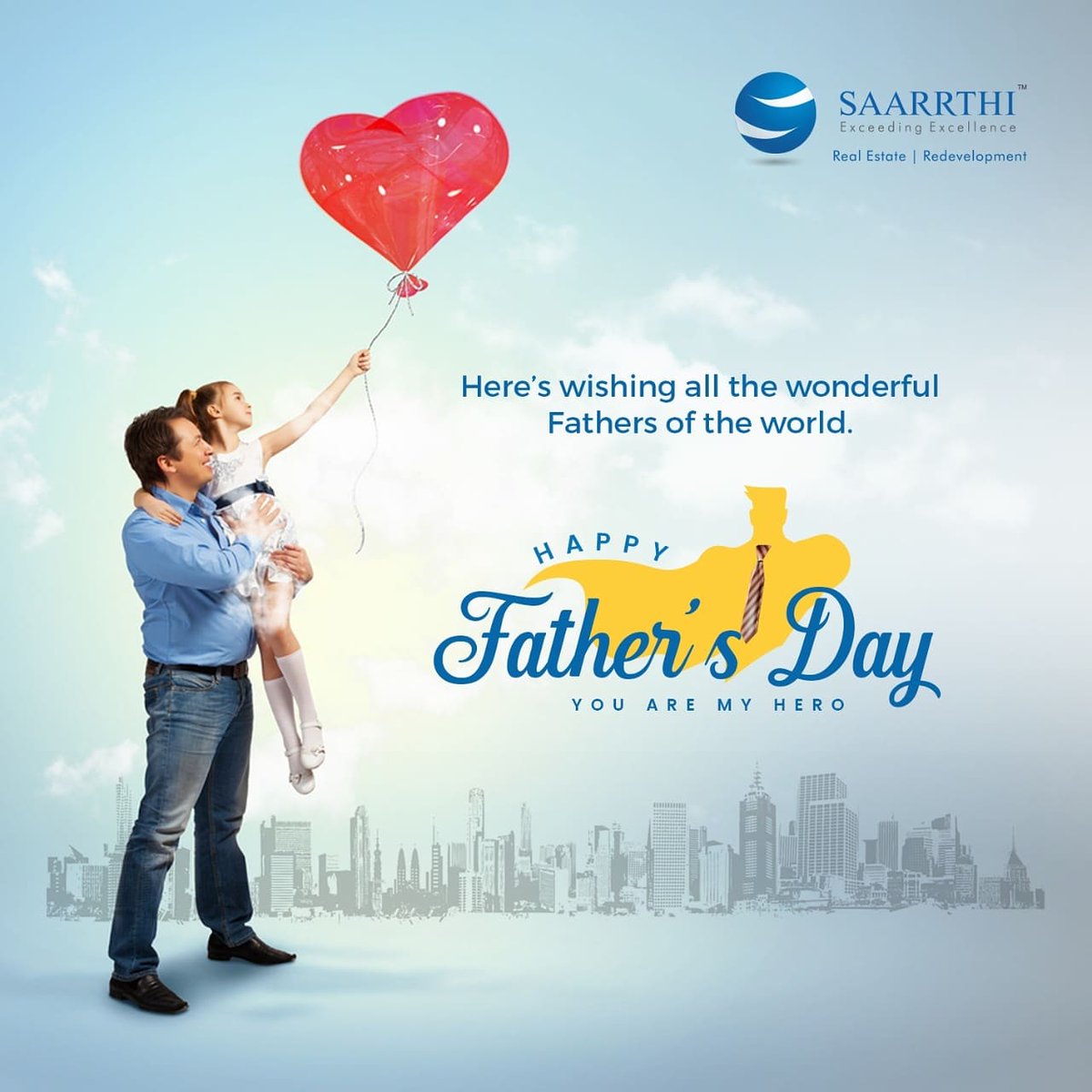 Saarrthi_Group's tweet photo. A father is someone who does not direct how to live but lives entirely to be a role model for his children. 
Happy Father’s Day!
 #FathersDay #happyfathersday2021 #HappyFathersDay https://t.co/YTepxRxiBL