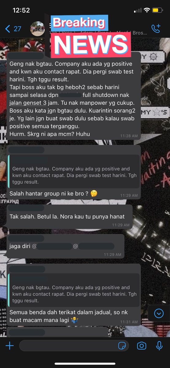AriFikriPk's tweet photo. Dear @KKMPutrajaya @MKNJPM 

Kami sbgi rakyat dah buat yg terbaik untuk ikut SOP yg anda tetapkan, tapi kalau kilang punya kes mcm ni korang nak pejam mata, sampai mampos pon kes dekat Malaysia ni takkan boleh settle !!! 

Jgn sbb nak jaga poket sendiri, rakyat merana 🤬 https://t.co/ExjFWDdUSm
