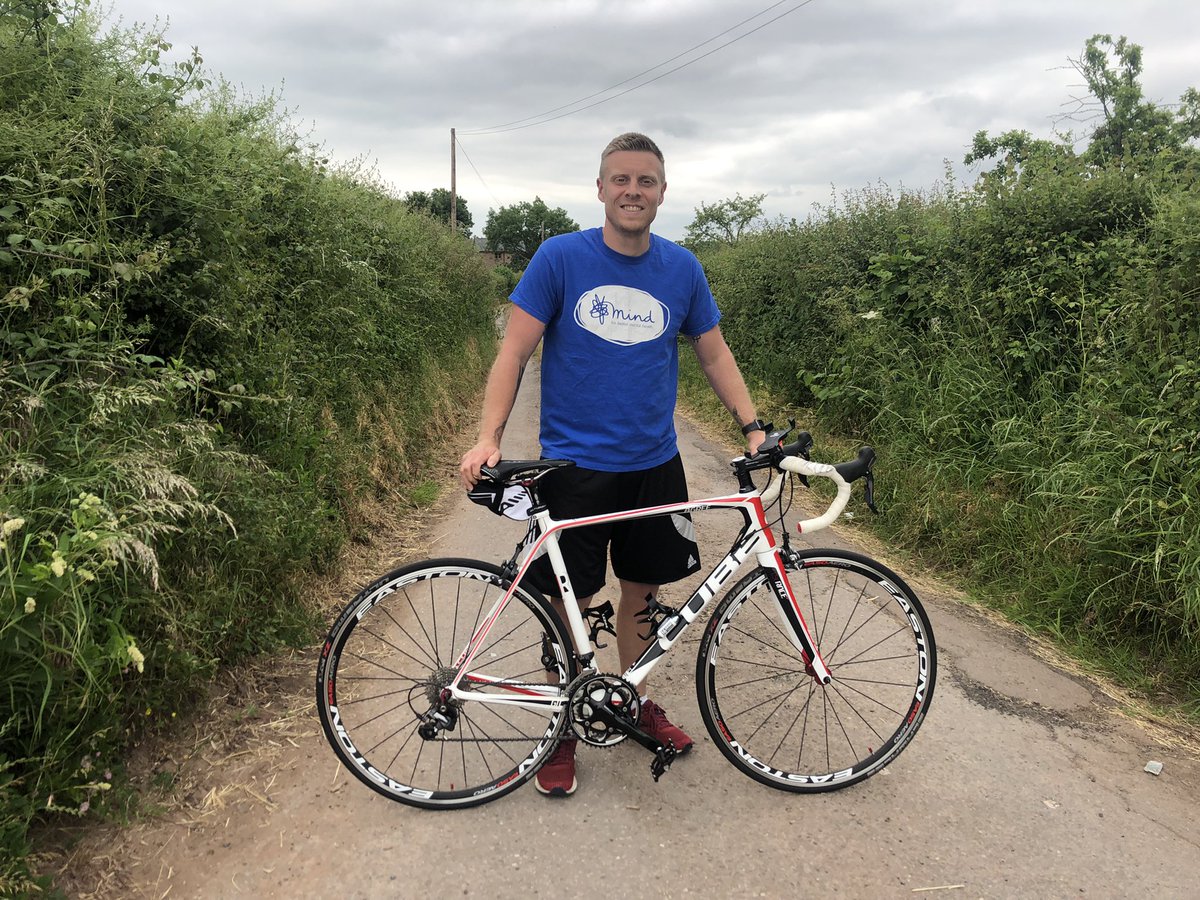 Potter_Runs's tweet photo. Here we go, 8 weeks later I’m now back on my journey to John O Groats for the charity MIND. Carrying on from the same spot I had to stop my run with injury so now carrying on bike. Please share or donate if you can #lejog @MindCharity #MentalHealthAwareness #MentalHealthMatters https://t.co/9wnV2EC7AC