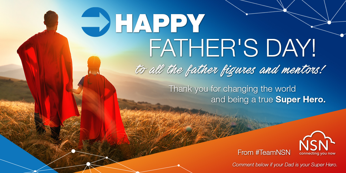 Happy Father's Day 👨 to all the father figures and mentors. Thank you for changing the world and being a true Super Hero. 🔥 

From the NSN team!

#FathersDay2021 #NSNSA #SuperHeroDad #HappyFathersDay
