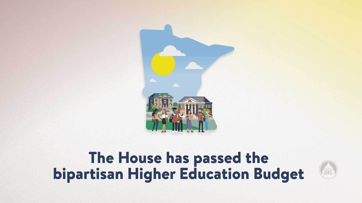 mnhouseDFL's tweet photo. Minnesotans deserve the opportunity to achieve their dreams and provide economic security for themselves and their families. We're delivering investments for students to thrive and emerge stronger post-pandemic. 📚👩‍🎓 #mnleg https://t.co/mFluQZD9hP