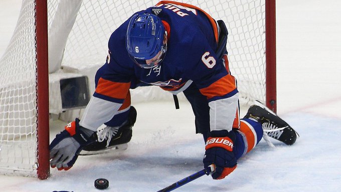 RedmenIslesFan's tweet image. This will be signed and up on the wall in my office next to Tonelli to Nystrom for eternity...#Isles
#TheGoal #TheSave 
#LGI