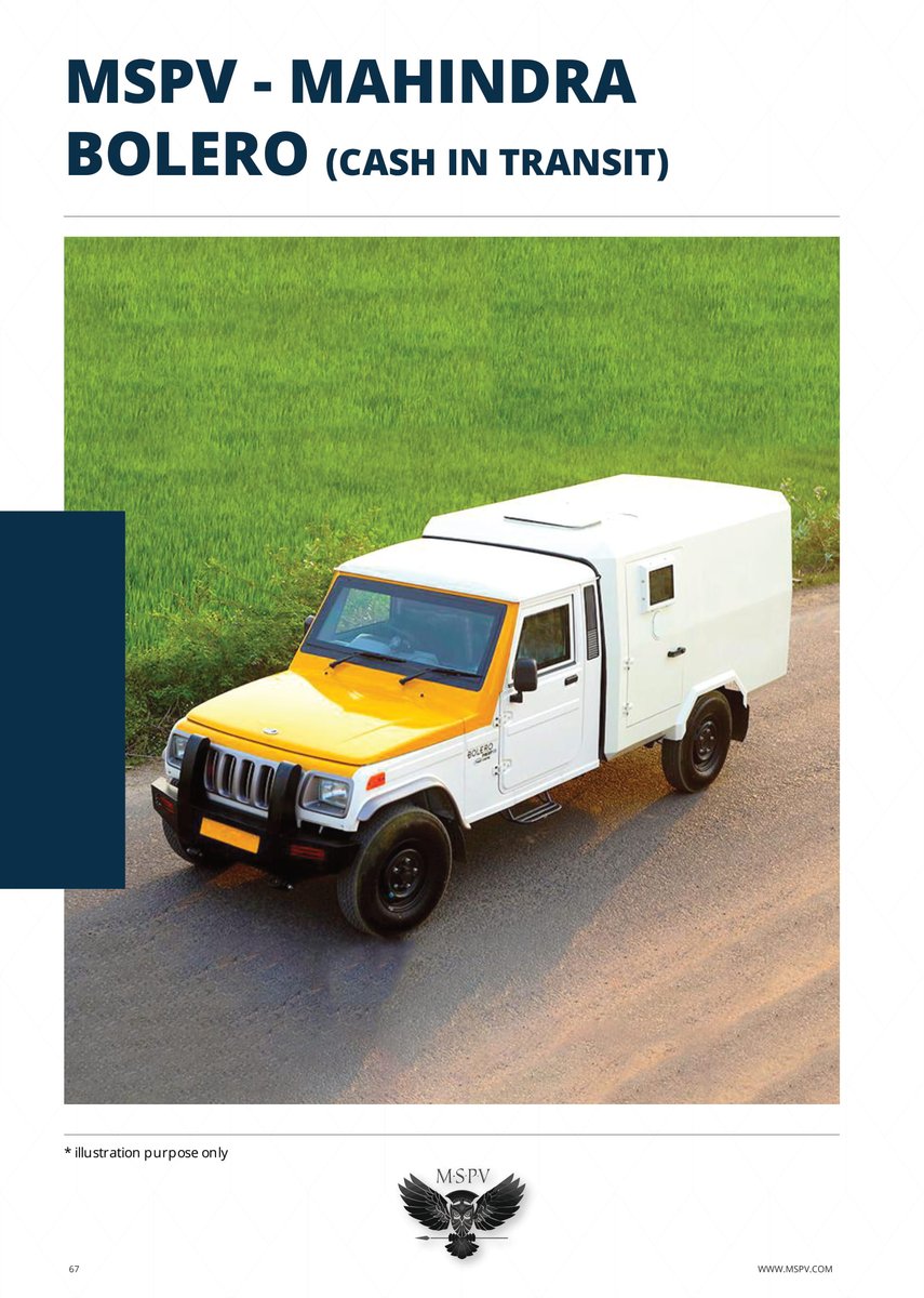 MSPV Armoured/ Bulletproof Cash In Transit CIT Vehicles India
Protection level : B4+,B6, B7 level
Contact us at +91 8796090783(WhatsApp), +971 55 608 9277 bhushan@mspv.in visit mspv.in
#CashInTransitVehiclesIndia #CashInTransitVehicleIndia #CITVehiclesIndia #CIT