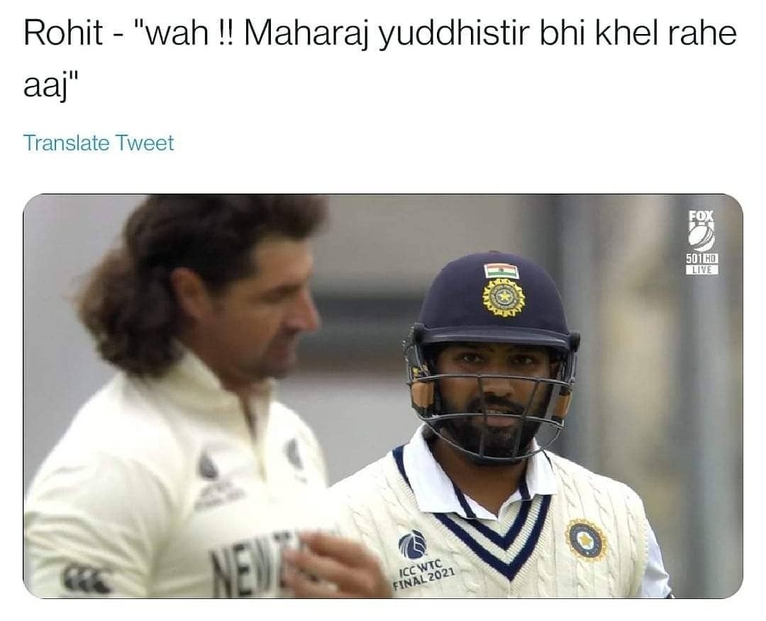 rohit_deswal02's tweet photo. ये महाभारत तो जितनी ही पड़ेगी 
#WTC2021 #WTCFinal2021 #SouthamptonWeather #TestChampionship #wtcwithcoindcx #WTC2021Final #IndiaVsNewZealand #BCCI #ICCWTCFinal #ICCWorldTestChampionship #iccworldtestchampionshipdiscussion #CricketLive https://t.co/gDIeO0e71i