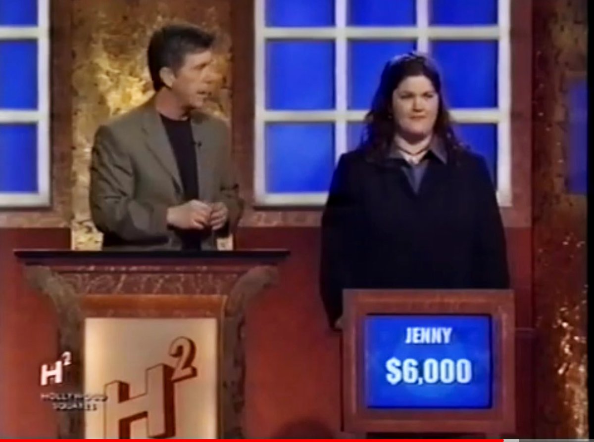 My sister-in-law dug up a clip of yours truly on Hollywood Squares from 2003. Here I am after winning the Tournament of Champioms, listening as @Tom_Bergeron is about to change my life even more. https://t.co/N7aT8Mpf12