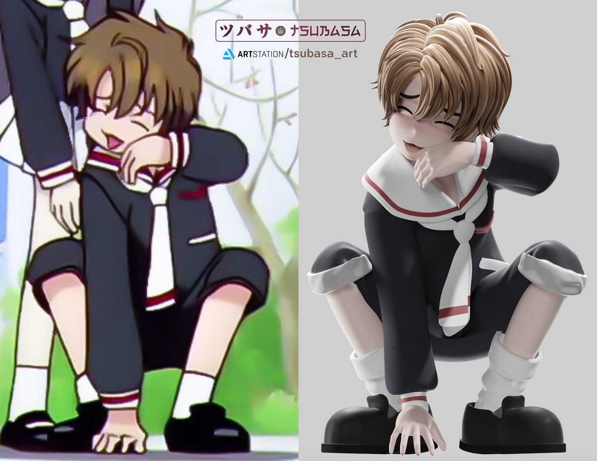 Tsubasa ツバサ Nya Ichi Ni San Nya Arigato 3 Kawaii Printable Shaoran 3dmodel Coming This Weekend To Sketchfab Ccさくら 李小狼 Kero ケロ カードキャプターさくら Blender 3dart Vr Anime Manga Artistontwitter Unrealengine