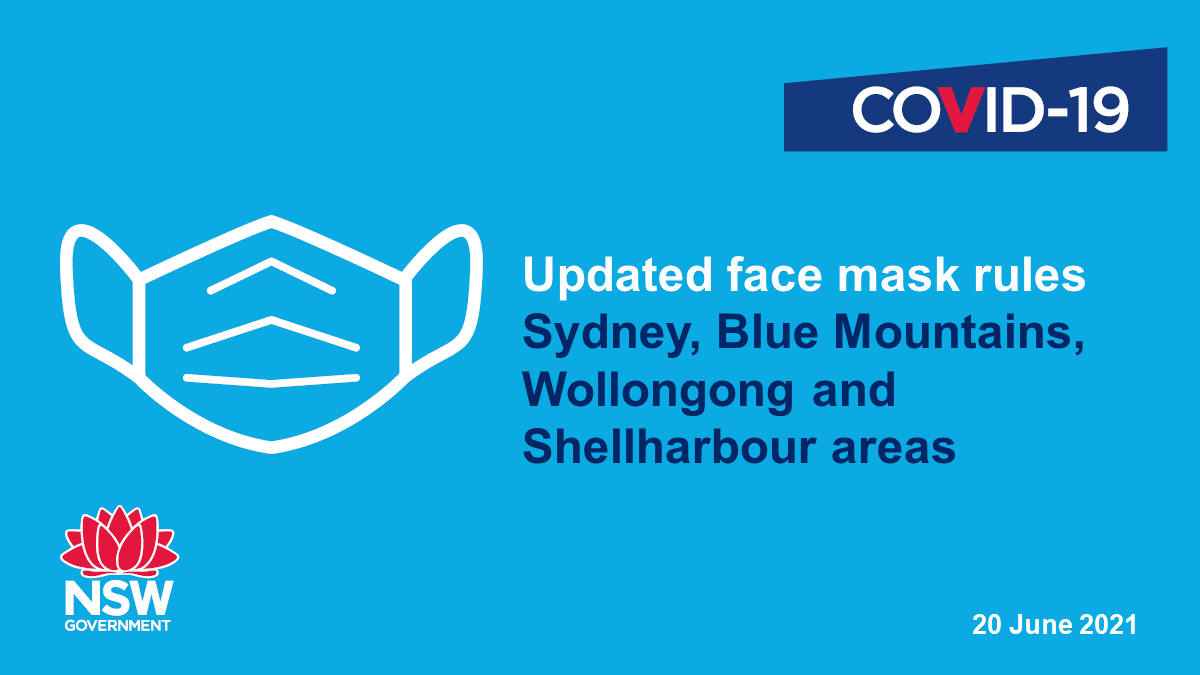 Nsw Health On Twitter Updated Face Mask Rules For Sydney The Bluemountains Wollongong And Shellharbour Council Areas For Information On When You Need To Wear A Face Mask In Nsw Visit Https T Co Zsvvzppyky [ 675 x 1200 Pixel ]