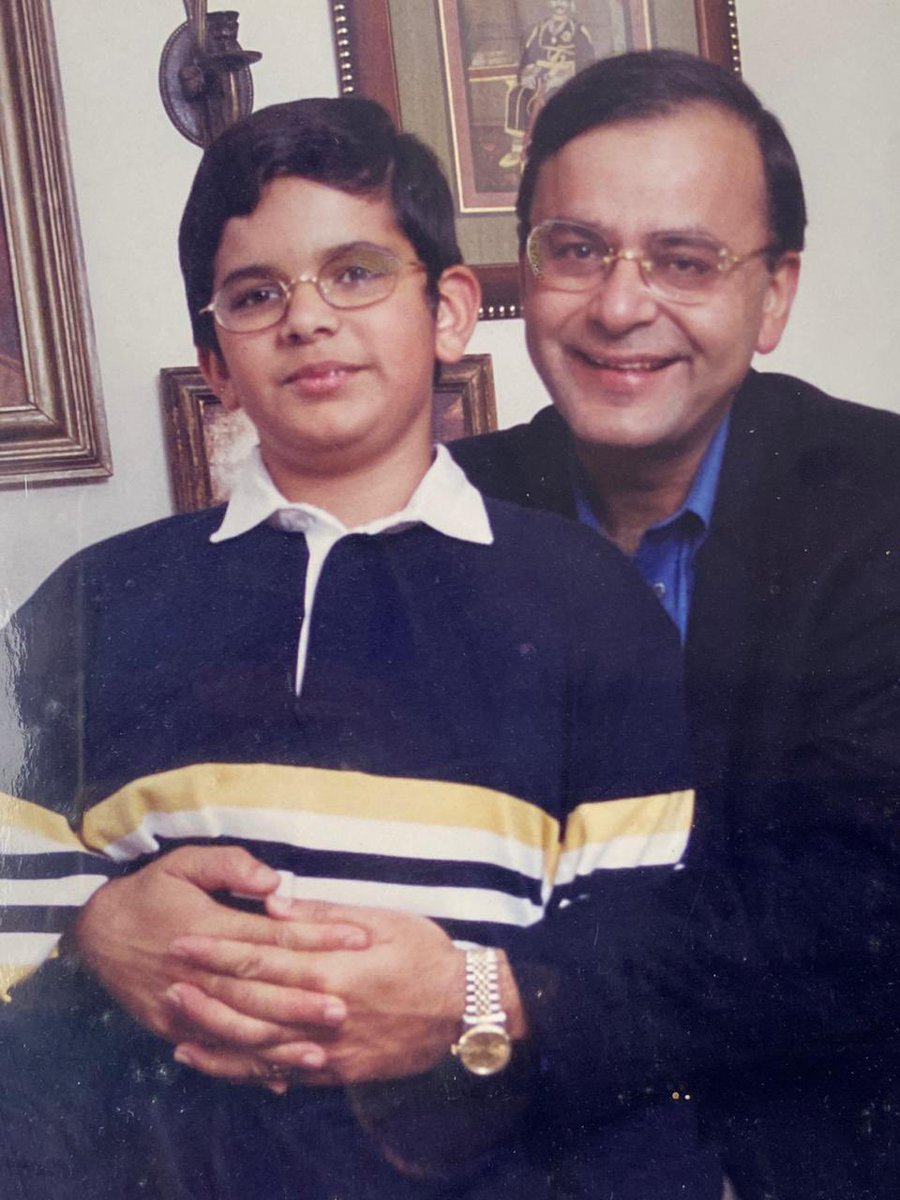 rohanjaitley's tweet photo. You realise how much a father does to protect his family only when you have to do it without him. Missing him a little more than usual today. @arunjaitley 

#HappyFathersDay https://t.co/TarjzRaCQn