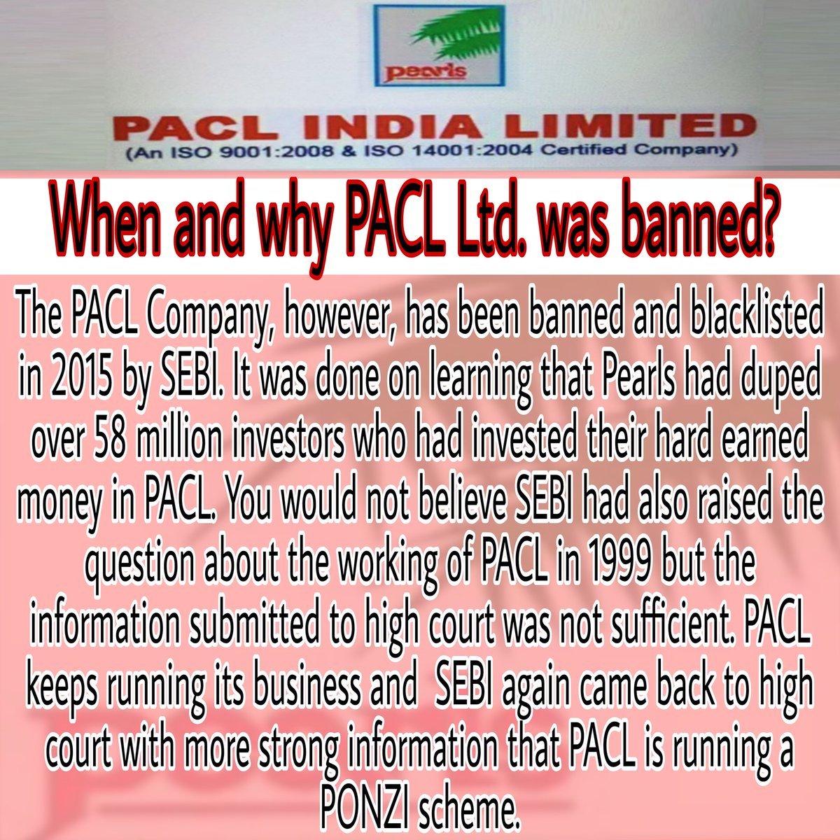 MahawarNanak's tweet photo. #PACLKaPaisaDoPoor PACL investors are constantly struggling and doing campaign to get their hard earned money. Justice should be done to them as soon as possible. 
#PACLKaPaisaDo 
@AISO_INDIA 
@SEBI_India https://t.co/B219yVjGEN