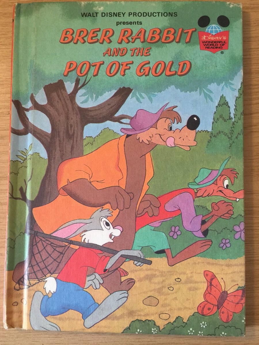 WatsonsVintage's tweet image. A Wonderful Vintage Book Gift for a Brer Rabbit Fan in my #etsyshop : RARE Vintage 1983 First Edition 'Brer Rabbit And The Pot Of Gold' - Walt Disney's Wonderful World of Reading Hardback Book #MatteCover etsy.me/3iRt8th #Vintage #FirstEdition #ChildrensBook #BrerRabbit