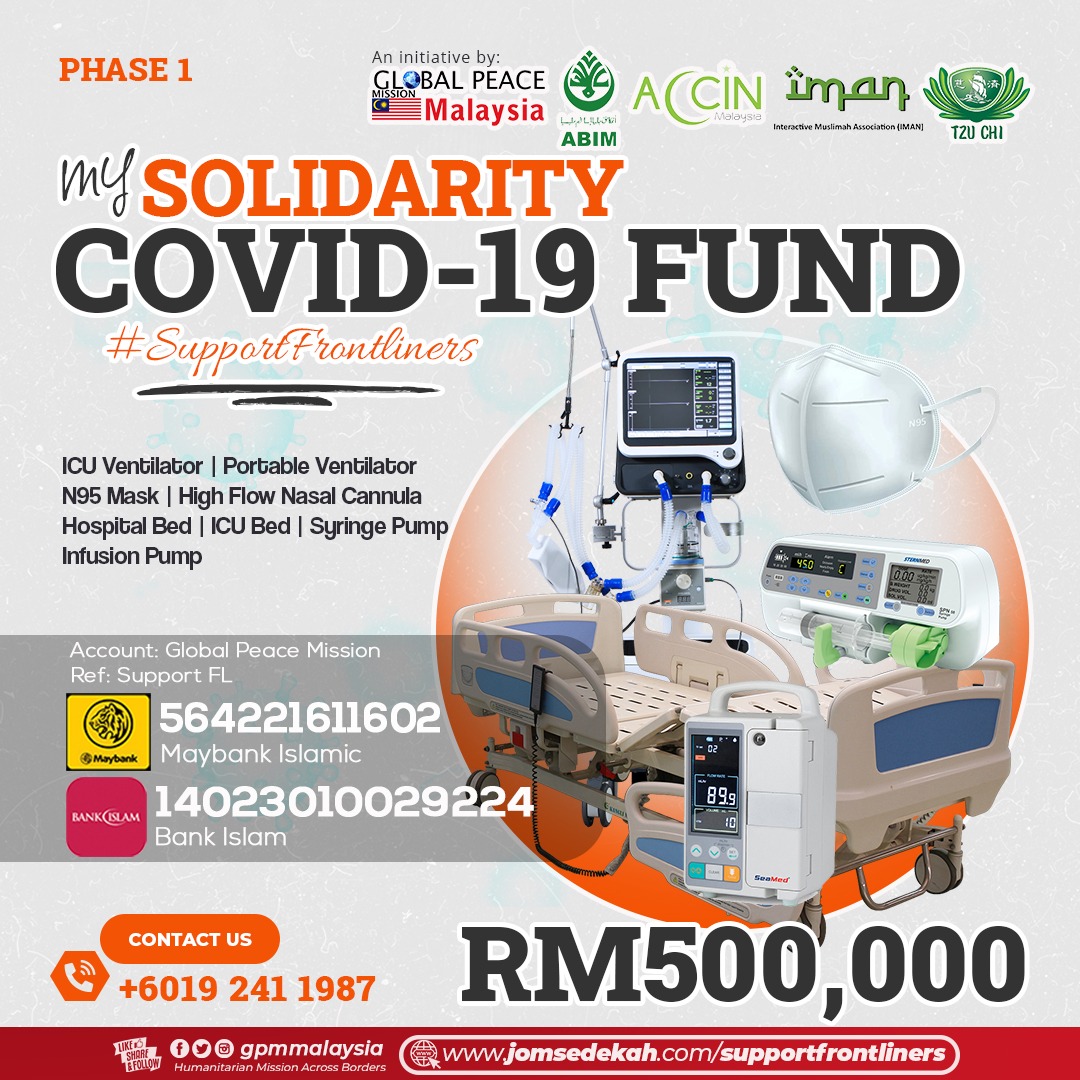 abimalaysia's tweet photo. MY SOLIDARITY COVID-19 FUND #SupportFrontliners
@abimalaysia, @GPMMalaysia & lebih 20 NGO pelbagai agama, m'gerakkan usaha mega, merentas kaum bagi menggerakkan usaha memenuhi keperluan mendesak bagi menangani penularan Covid-19 di Malaysia.
1/5 https://t.co/ljLDpMLtRC