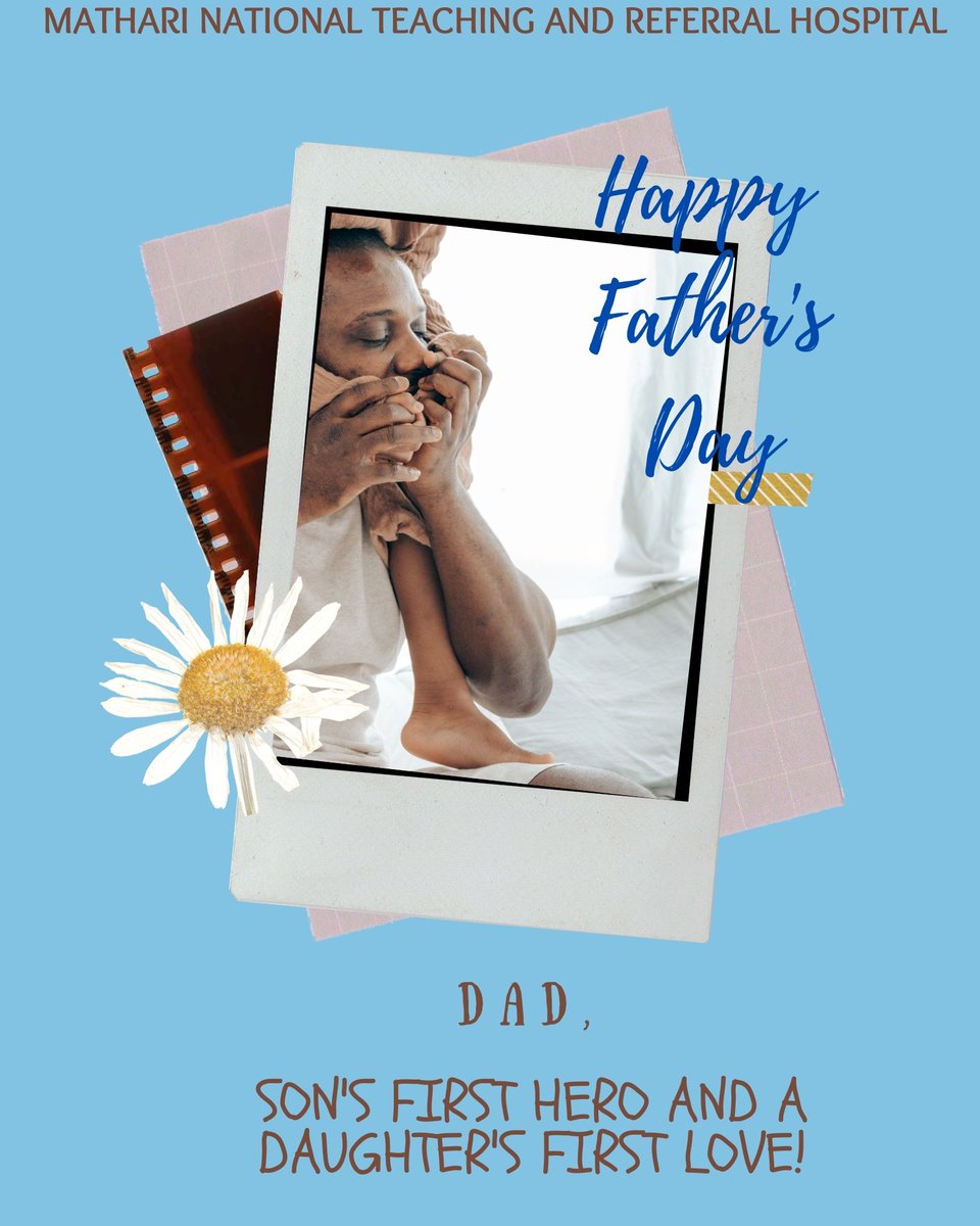 #HappyFather'sDay
@HospitalMathari would like to wish all Fathers and Father-figures a Happy Father's Day.
We appreciate your hard work, sacrifice and commitment.
#nohealthwithoutmentalhealth https://t.co/qhH6qWw2RE