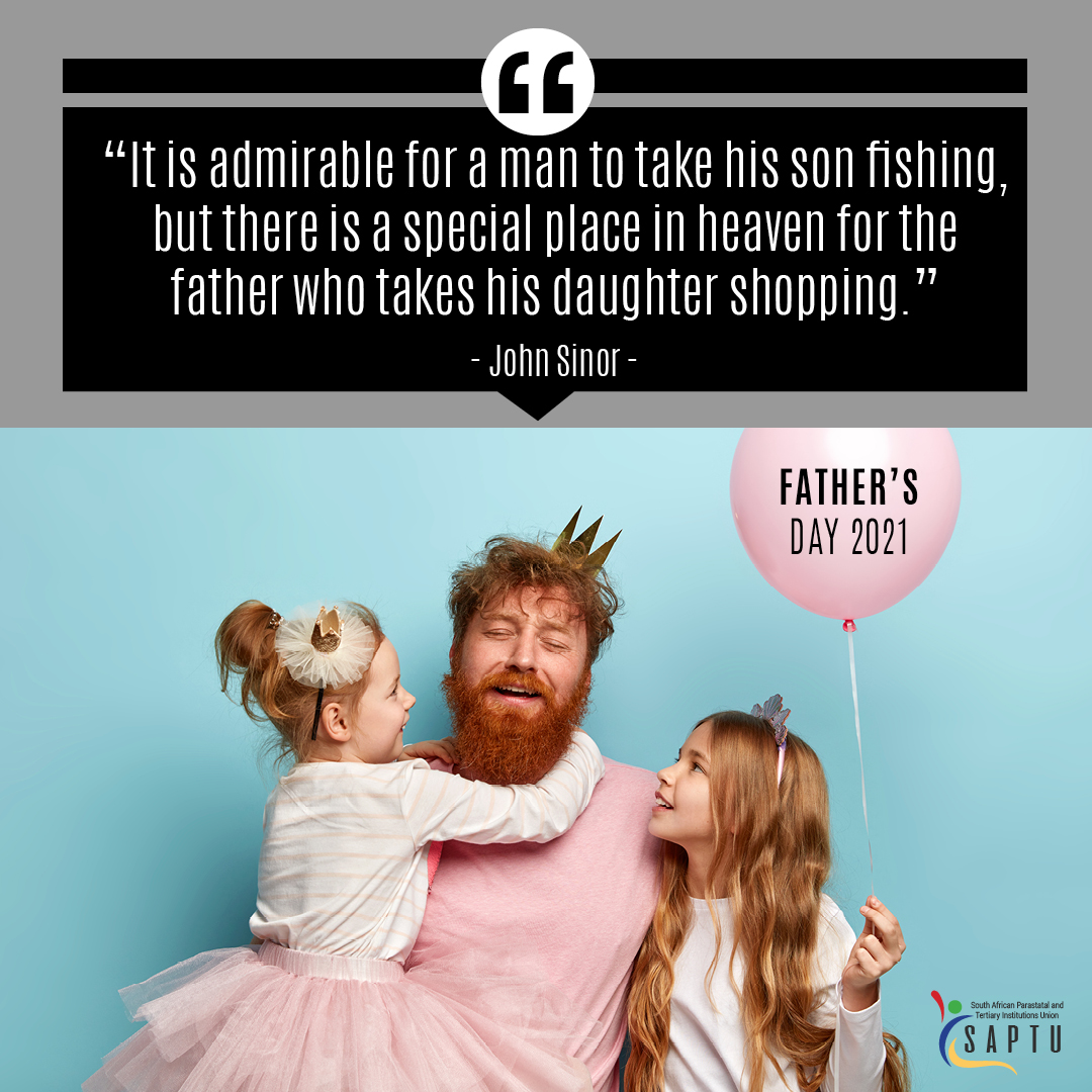 saptunion's tweet image. Happy Father's Day to the brave, the bold and the adventurous dads!

#SAPTU #tradeunion #employees #labour