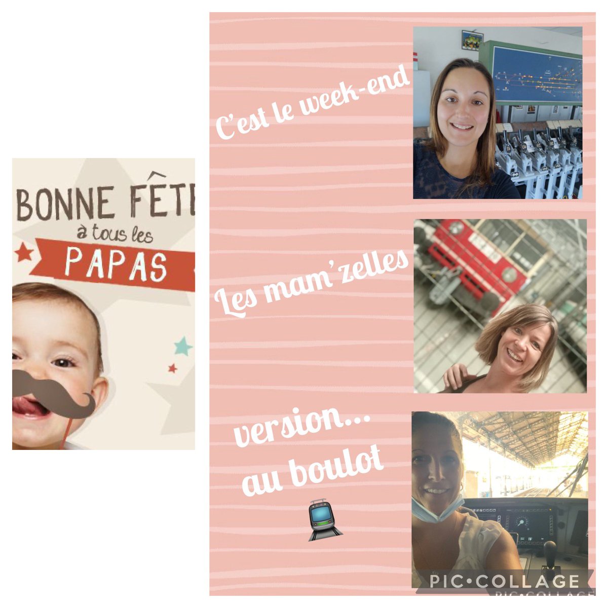 MRailtrek's tweet photo. 💯Une B😊NNE FÊTE à tous les papas 💞
☀️Bon dimanche ensoleillé😎
🚂Pour les Mam Zelles se sera….au travail😉
#teamsncf269 #ongardelesourire #ongardelecap @Trekrosetrip https://t.co/ieeh06twYH