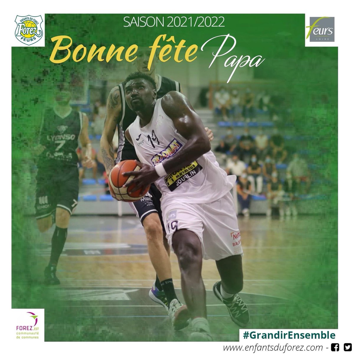 Nous souhaitons une bonne fête aux papas ! 💪 😍

#GrandirEnsemble💚💛 #EFF🏀