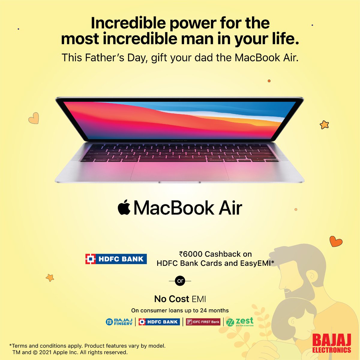 bajajelectronic's tweet photo. This Father's day add new members to your Apple family. Avail the special offers at your nearest Bajaj Electronics.
#bajajelectronics #apple #appleproducts #iphone12 #ipad #macbook #watchseries6 #watchse #podmini #buynow #specialoffer #fathersdayoffer #happyfathersday https://t.co/6LvuD6KA0X