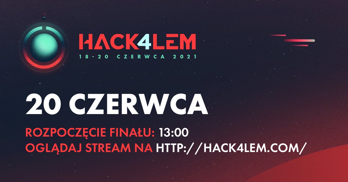 Hack4Lem's tweet photo. Transmisja ze studia #Hack4Lem już dziś o 13:00 - streaming na https://t.co/fVn2PY3pIr #Hack4Lem #Lem2021 #RokLema @PKOBP @Microsoft @LemaInstytut https://t.co/4uaWDTl5d7