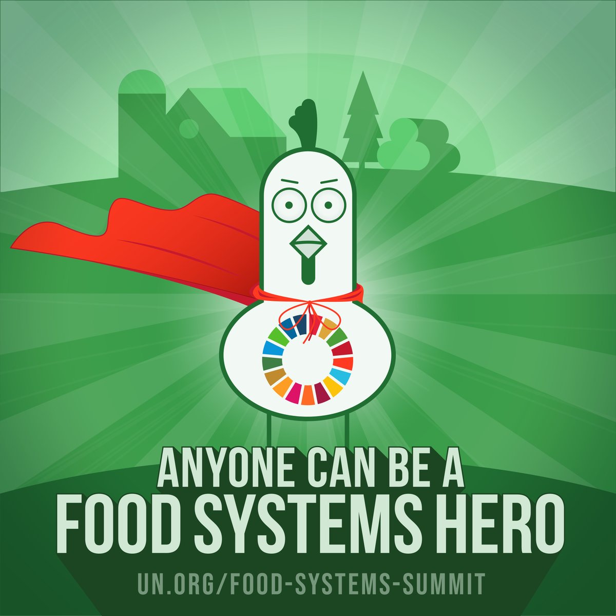 Climate, nature, nutrition &amp; health are important to us all.

By transforming food systems, we can address critical challenges and unlock opportunities to realize a healthier, more sustainable &amp; more equitable 🌐.

Join us by becoming a #FoodSystems Hero!
bit.ly/Food-Systems-H…