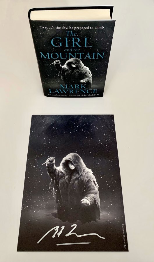 AnderidaBooks's tweet photo. We have available just 15 of these #SignedFirstEditions of #TheGirlAndTheMountain by @Mark__Lawrence which include a beautiful A4 signed cover artwork print. https://t.co/YUdAnngyau https://t.co/DjS9CCvjEQ