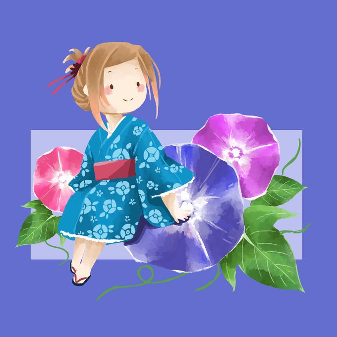 朝顔のtwitterイラスト検索結果