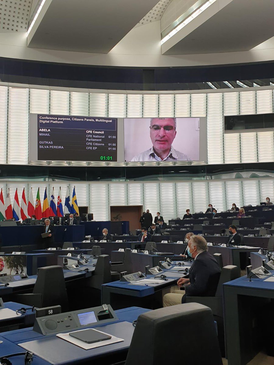 mndfalzon's tweet photo. ‘Let us make sure that this is not another passive listening exercise but one in which every citizen feels that they have a voice in shaping the EU’s future’ My intervention during the first Plenary #Conferenceonthefutureofeurope @AbelaCarmelo @josiannecutajar  @RobertaMetsola https://t.co/xq1EhsRR4w
