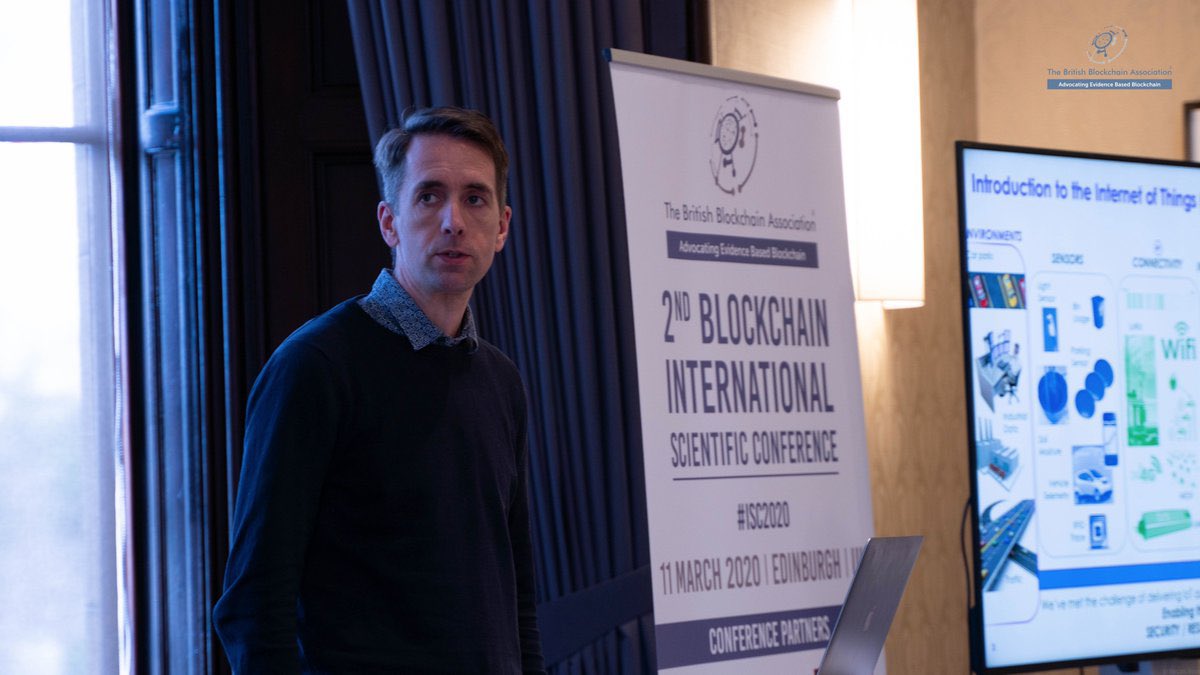 Brit_blockchain's tweet image. Dr Alistair Duke presenting this research at BBA’s Blockchain International Scientific Conference #ISC2020