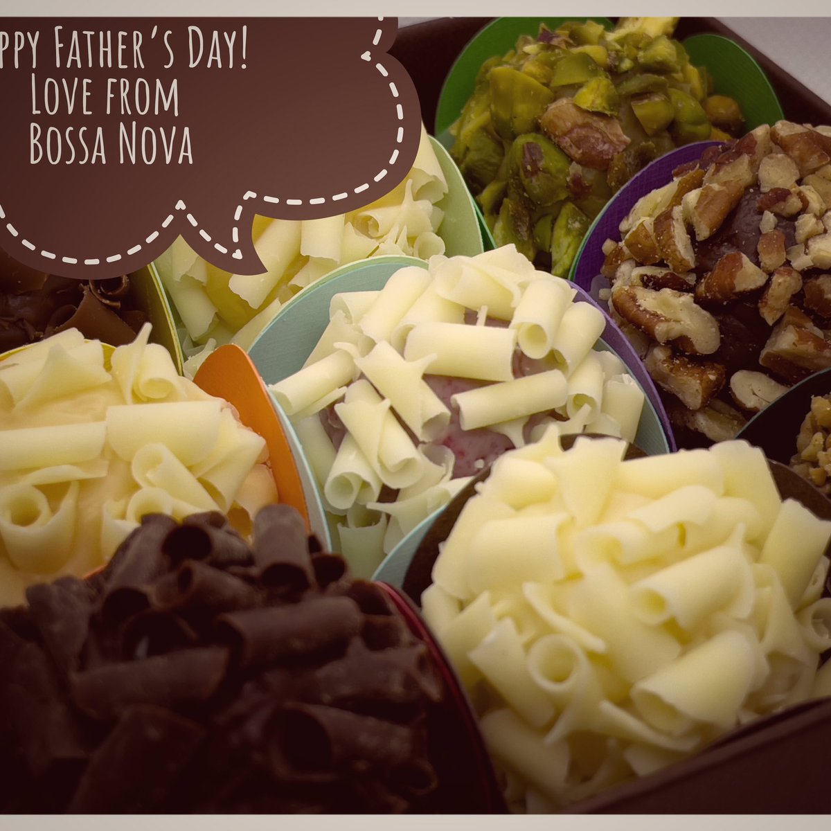 Happy Father’s Day! Love from Bossa Nova #puretasteofbrazil #madeinWales #fairtradechocolate #luxury #handmade #FathersDay