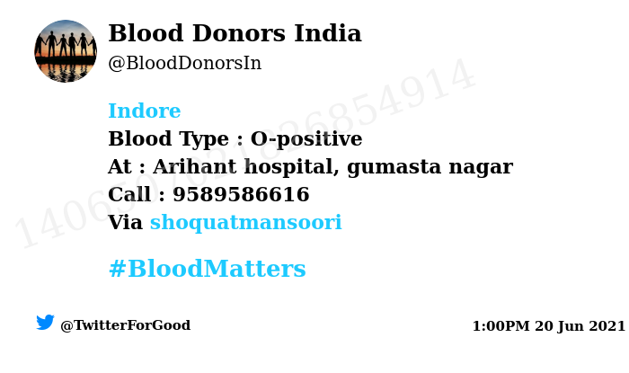Blood Donors India tweet media