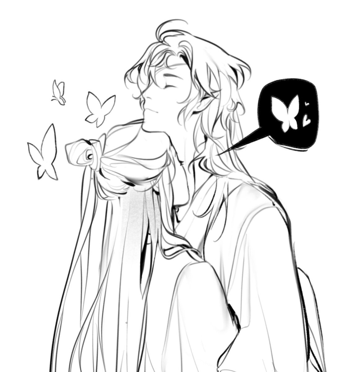 panononi's tweet photo. Butterfly kiss for butterfly man 😚 🦋  #tgcf https://t.co/UmJnXktGqH