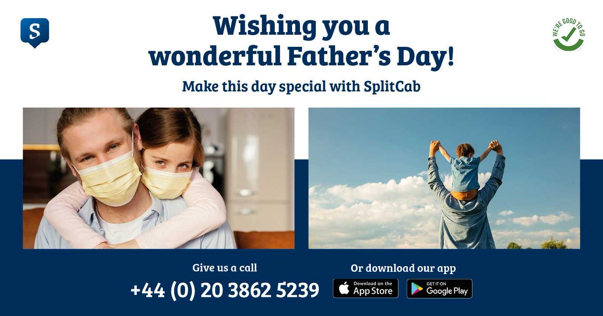 Any man can be a father, but it takes a special man to be a Dad! 👪 Happy Father’s Day from the management &amp; staff of SplitCab 😊 Start planning and book your ride with SplitCab - splitcab.co.uk #fathersday #fathersday #fathersday2021 #fatherdaughter  #splitcab