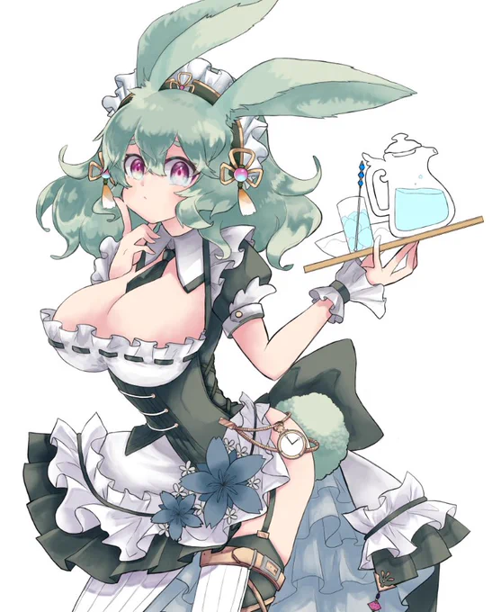 SUKIMAで出品予定・創作ウサギ娘ちゃん・続 #女の子イラスト #創作イラスト #オリジナルイラスト