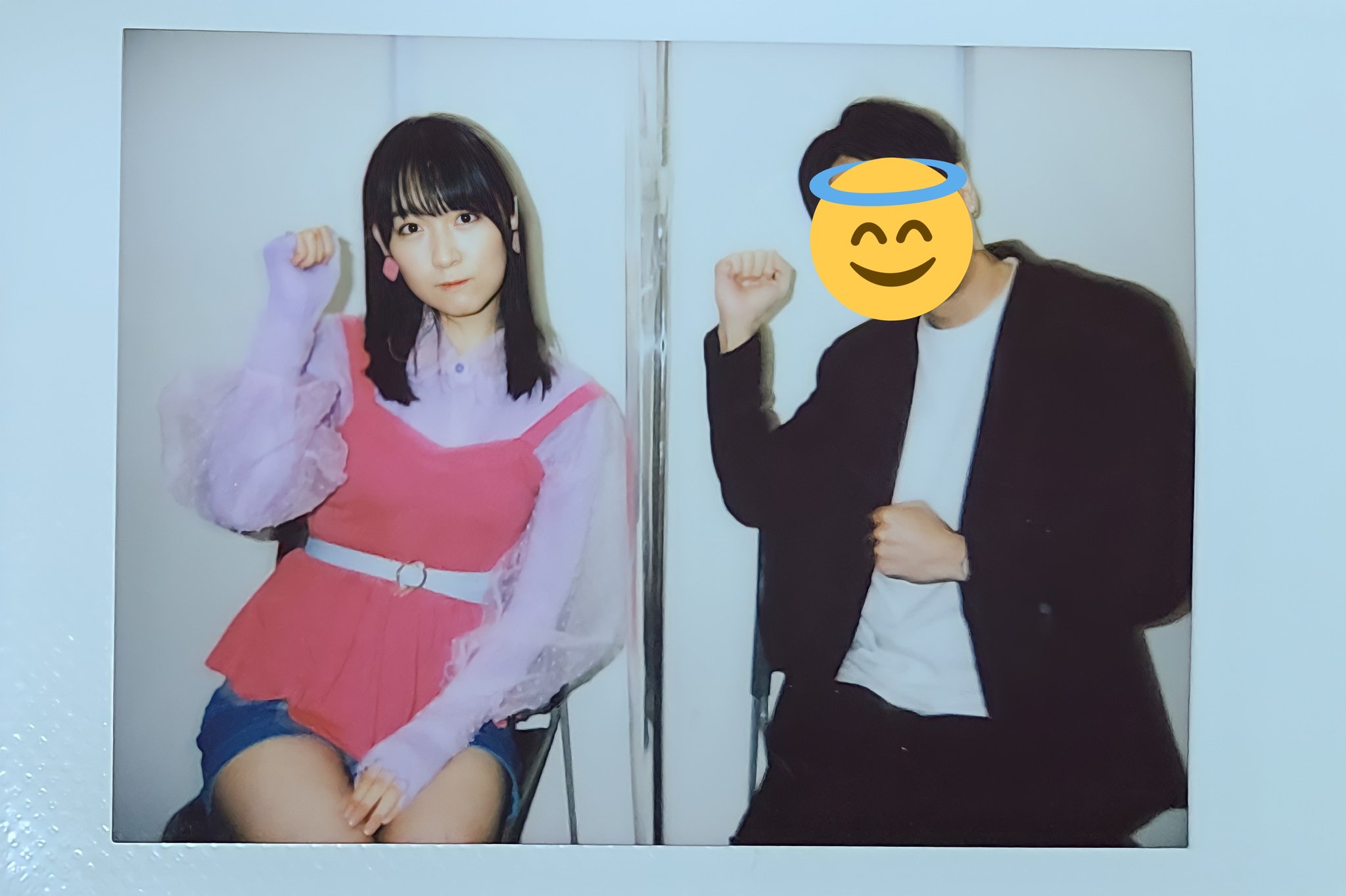 さけみん 今日は沢山つばきヲタさんたちと交流出来て本当に幸せでした いつもtwitter上で拝見する方々と実際にお会い出来て本当に全て夢の中でした たくさん交換もありがとうございました 本日唯一の チェキです だからなんなんだ ポーズをお願いしま