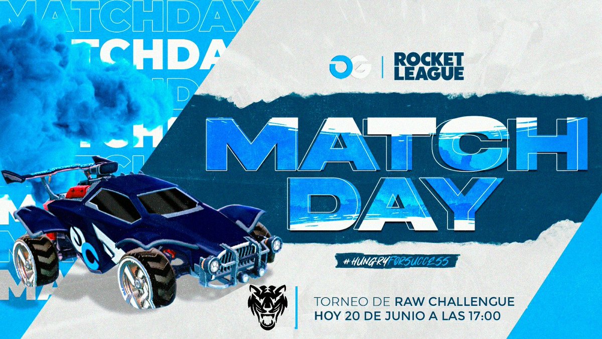 #MATCHDAY | #RL

¡Hoy nuestros chicos estarán disputando el torneo organizado por <a href="/EsportsRAW/">RAW Media León</a>! 💥

🏆| #RawChallengue
🆚| <a href="/Rexpectesports/">ReXpect Esports</a>
⌚| 17:00H
📽| Twitch.tv/rawmediaesports

¡Os deseamos mucha suerte en este primer partido de la tarde! 💙