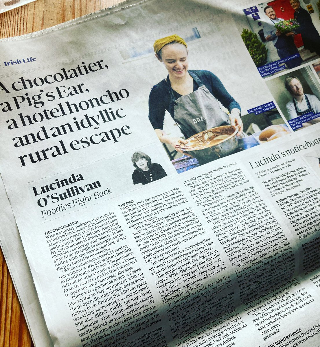 brawdotie's tweet photo. Thanks @LucindasIreland for including Braw in this week’s Sunday Independent Foodies Fight Back
📸: @Kirsty_Photo https://t.co/mQqFa5Y6im