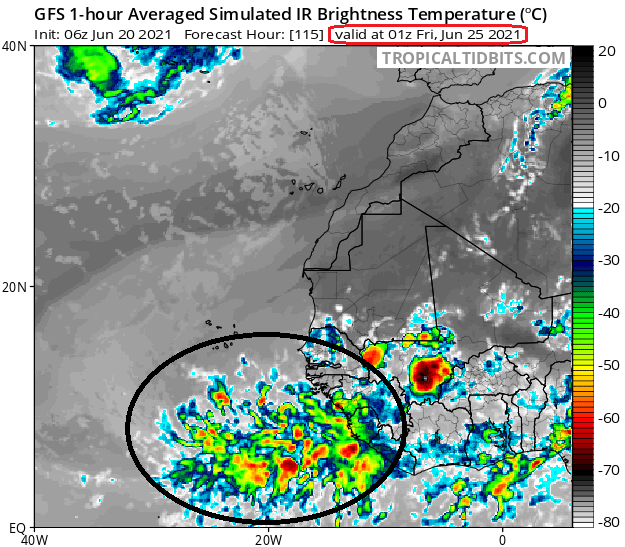 Meteovargas's tweet photo. Para jueves o viernes de esta próxima semana, estaría emergiendo de costas africanas una importante onda tropical con posible perspectiva ciclónica y con ruta hacia las Antillas Menores. Estaremos pendiente de eso! https://t.co/ASuvvGBrHj