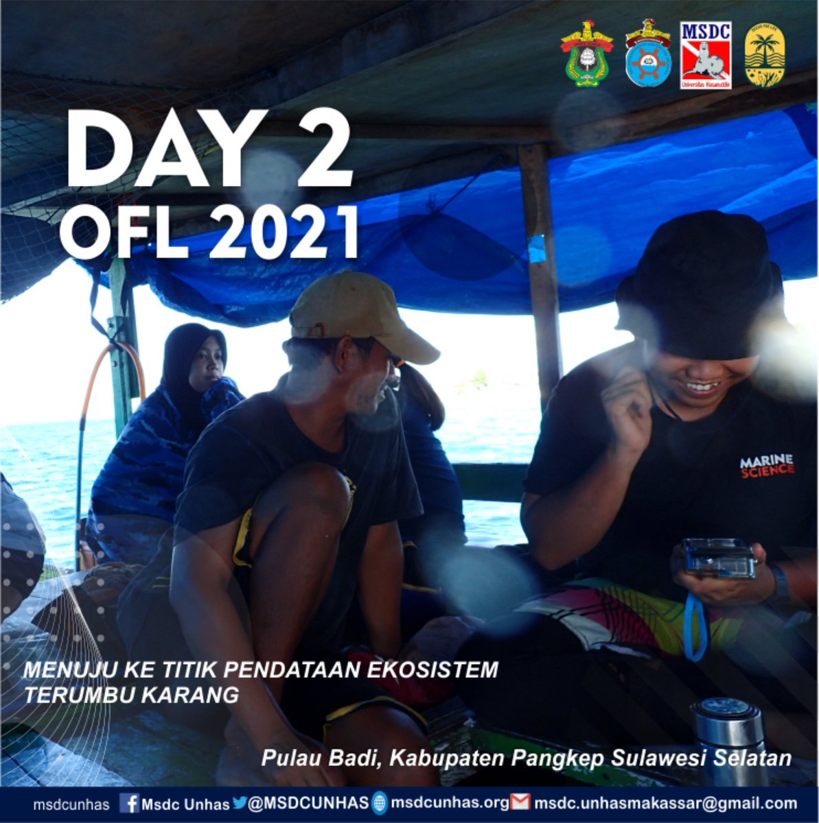 MSDCUNHAS's tweet image. [Dokumentasi Day 2]

Pada Hari Kamis 17 Juni 2021, Tim pendata OFL melakukan beberapa sesi pendataan yaitu pendataan Ekosistem Terumbu Karang, Ekosistem Lamun, dan pendataan Sosial &amp;amp; Ekonomi Masyarakat Pulau Badi
.
.

#oceanforlife 
#msdcunhas #neverdivealone 
#jalesvevajayamahe