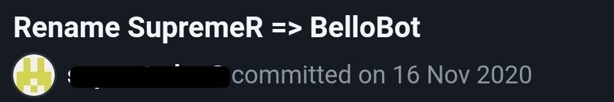BelloBot_'s tweet photo. Fun Fact: Bello's old Name was SupremeR.
We are so glad we rennamed it to Bello🐶🎉 https://t.co/tnlmWkctPP