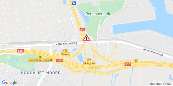 Melding ongeval Verbindingsweg Nijmegen