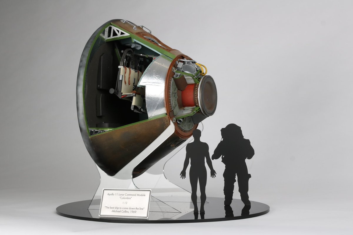 Archie_Nye's tweet photo. 1:12 Apollo 11 Lunar Command Module
My Final Major Project at @aubmodelmaking 
Made across 15 weeks using a wide variety of materials and processes, including SLS, FDM, SLA 3D Printing, laser cutting and traditional scratch-building techniques https://t.co/xdYoFZmuR1