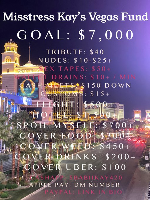 1 pic. #manifesting a beautiful #Vegas Trip, #subfunded.😌

✨FREE TASK✨
#RT
1,000 Followers
#l4l
#f4f

#vegasfindom