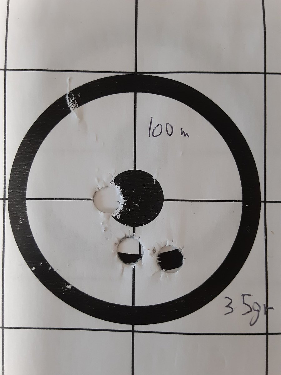 TakahashiS15's tweet photo. 結局、火薬の量よりもその3発を撃ったときの銃身のコンディションのほうが影響が大きい気がする。#243win https://t.co/92VSe7oTxJ