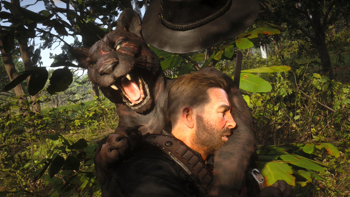 GoatKing22's tweet photo. Bad kitty! @RockstarGames @ARTSSnapmatic @LostSoulHunter_ @RedDeadSnaps @RedDeadVibes #RDR2 #RDRShots #RedDeadSociety #LSPhotoStudio #VIP #Legendary #Giaguaro #MeanKitty #PS5Share #RedDeadRedemption2 https://t.co/i3il1h4w2d