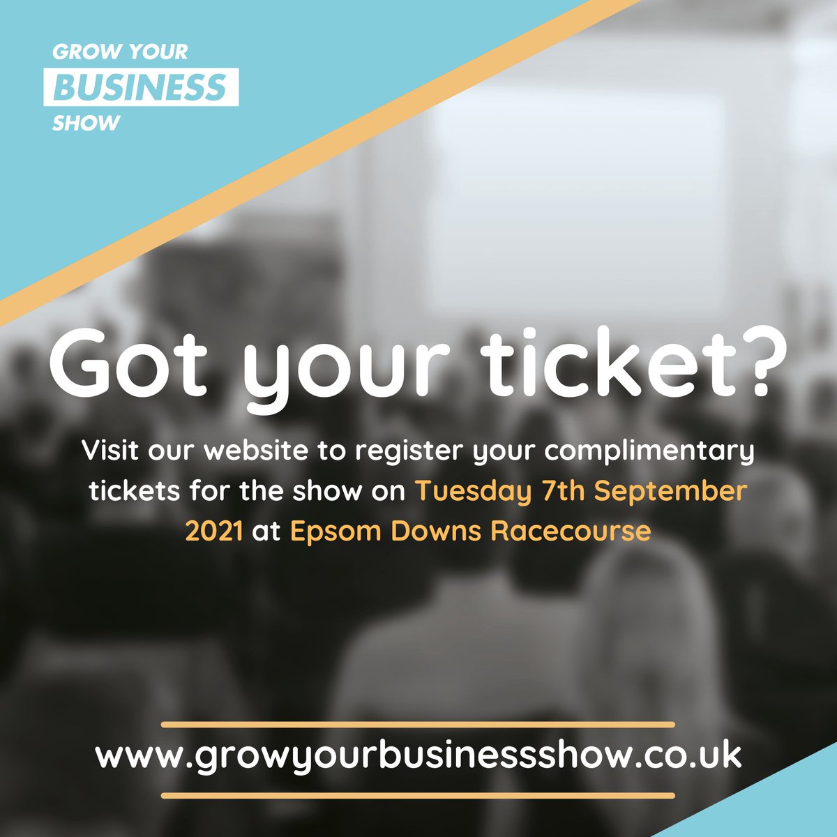 GrowYourBusShow's tweet photo. Tickets for Septembers show are going fast so make sure you reserve yours to avoid missing out!
https://t.co/EdOpoNpKUw
#gybsuk #growyourbusinessshow #business #surrey #surreybusiness #epsomdowns #exhibition #networking #womeninbusiness #surreynetworking https://t.co/OeG0lhpS5L
