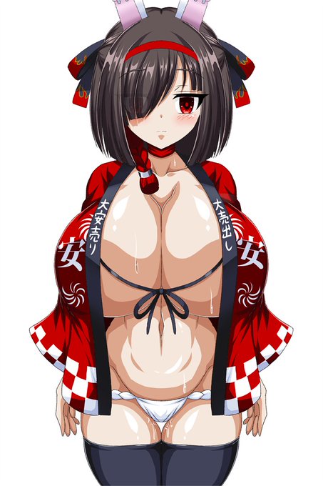 これは不当な価格でアイテムを売りつけた罰として特製の制服での接客を命令された爆ぬいです。 