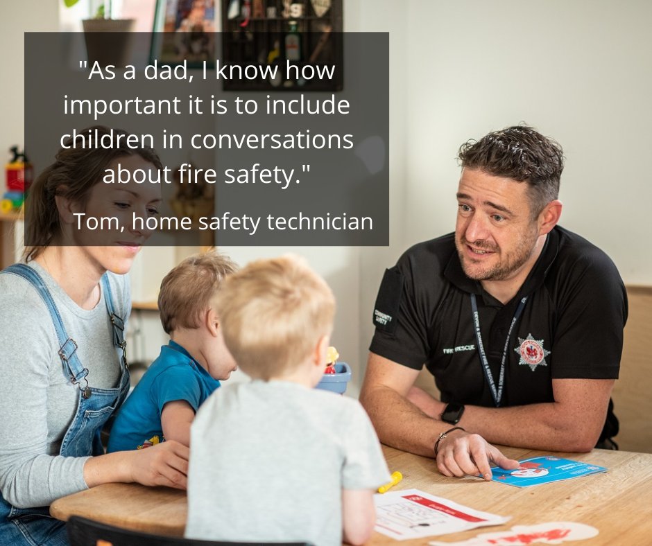 “As a dad, I think it is important to include children in conversations about fire safety."

Home safety visits are free of charge and available to many, including households with under 18s. Find out more and book yours today. 

orlo.uk/vlMq2

#fathersday