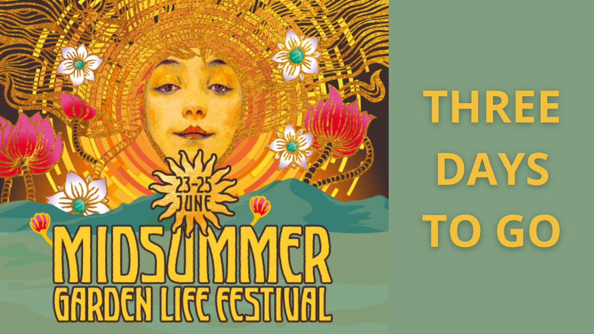 Just three days to go until Midsummer Garden Life Festival on 23-25 June! Visit our website to find out what's in store and book tickets now threecounties.co.uk/whats-on/midsu… #wecantwait
