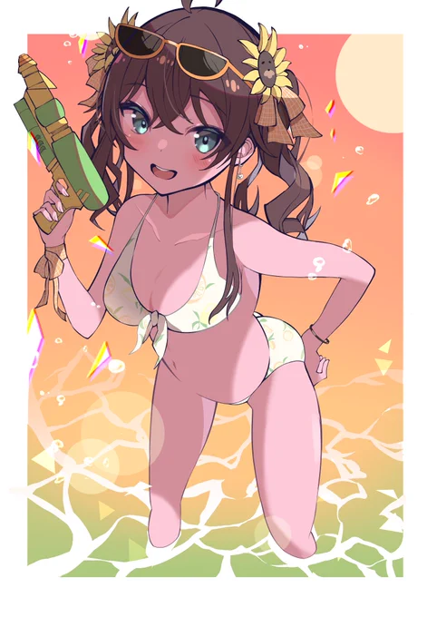 水着まつりちゃ先輩
#祭絵 