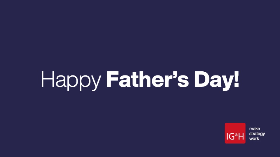 If there is something more complex and challenging than business transformations, it's got to be the transition into parenthood. To all the dads out there who are striking a balance between work and family, thanks for all you do. Happy Father's Day! #FathersDay